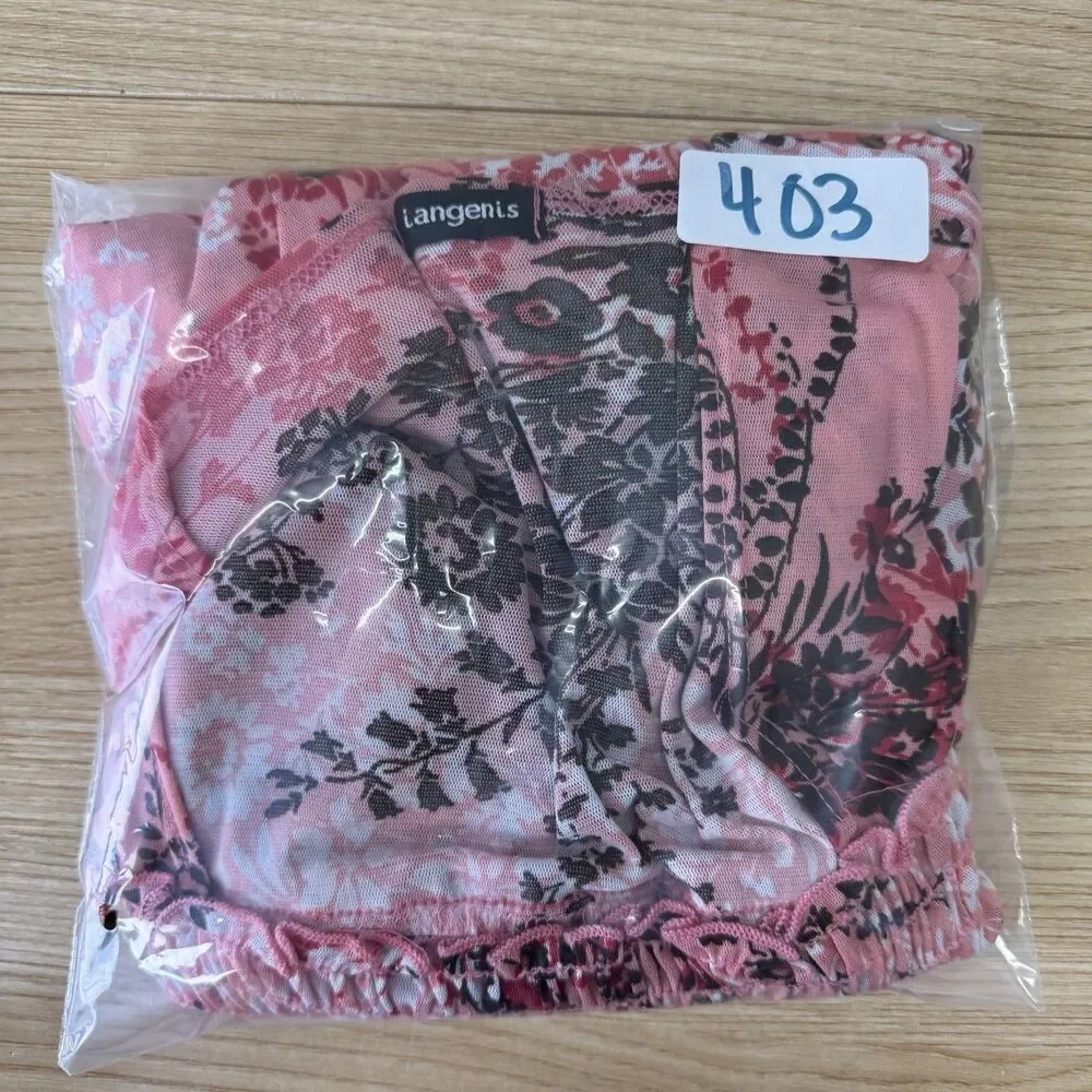 Vtg Y2K Fairy Top Size M Smocked Asymmetric Bell Sleeve Whimsi Ethereal Dainty - Picture 12 of 12